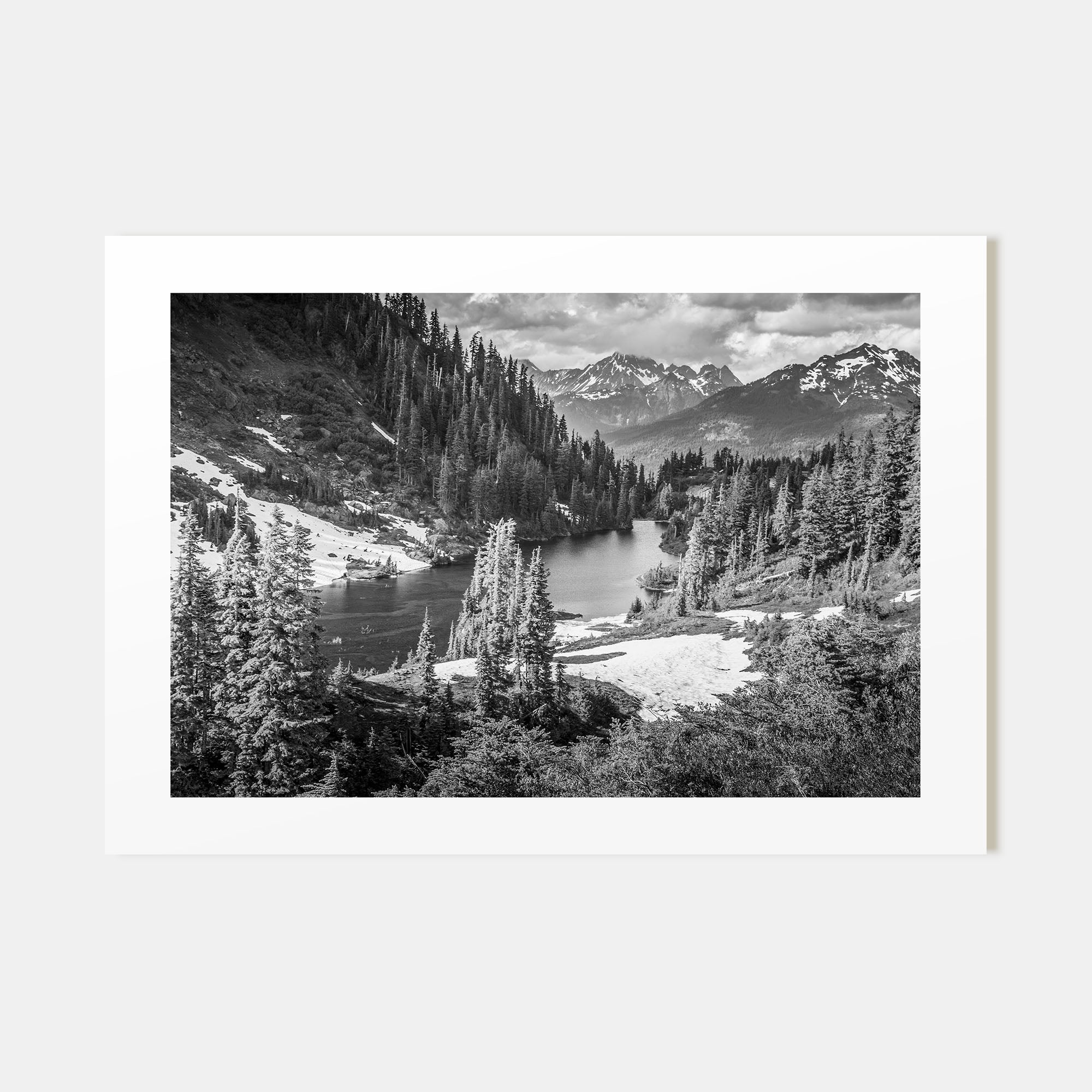 Yosemite National Park Landscape B&W No 1 Poster