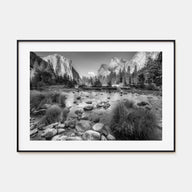 Yosemite National Park Landscape B&W No 2 Poster