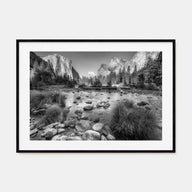 Yosemite National Park Landscape B&W No 2 Poster