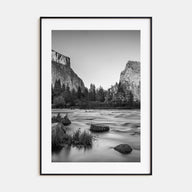 Yosemite National Park Photo B&W No 2 Poster