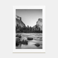 Yosemite National Park Photo B&W No 2 Poster
