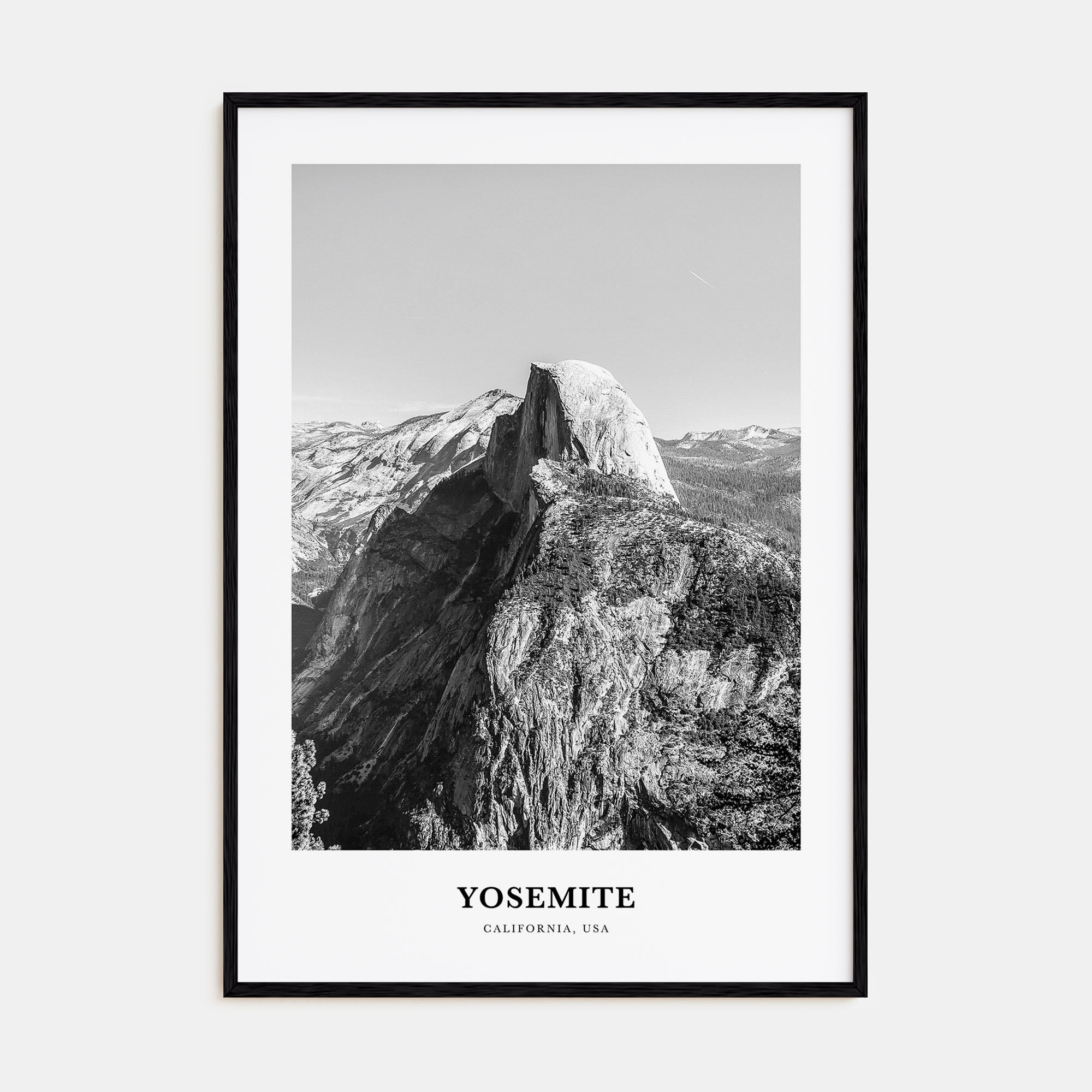 Yosemite National Park Portrait B&W No 1 Poster
