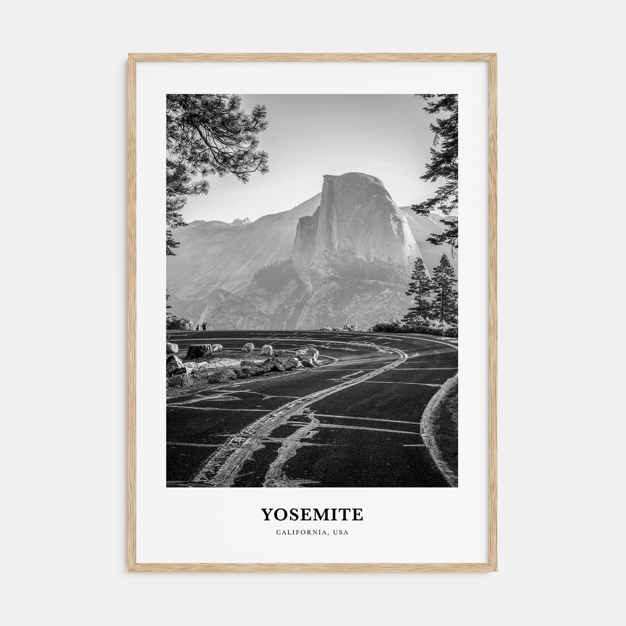 Yosemite National Park Portrait B&W No 2 Poster