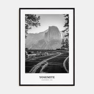 Yosemite National Park Portrait B&W No 2 Poster
