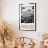 Yosemite National Park Print Black and White No 1, Yosemite Wall Art, Yosemite Poster, Yosemite Photo, California, USA, United States