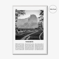 Yosemite National Park Print Black and White No 1, Yosemite Wall Art, Yosemite Poster, Yosemite Photo, California, USA, United States