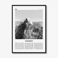Yosemite National Park Print Black and White No 2, Yosemite Wall Art, Yosemite Poster, Yosemite Photo, California, USA, United States