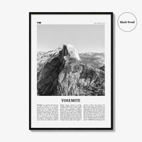 Yosemite National Park Print Black and White No 2, Yosemite Wall Art, Yosemite Poster, Yosemite Photo, California, USA, United States