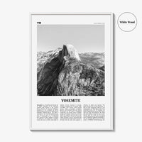 Yosemite National Park Print Black and White No 2, Yosemite Wall Art, Yosemite Poster, Yosemite Photo, California, USA, United States