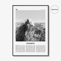 Yosemite National Park Print Black and White No 2, Yosemite Wall Art, Yosemite Poster, Yosemite Photo, California, USA, United States