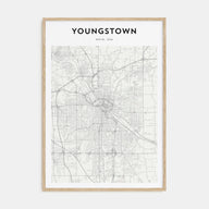 Youngstown Map Portrait Poster