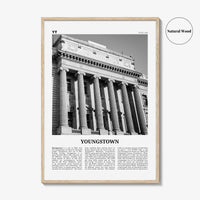 Youngstown Print Black and White, Youngstown Wall Art, Youngstown Poster, Youngstown Photo, Youngstown Wall Décor, Ohio, USA, United States