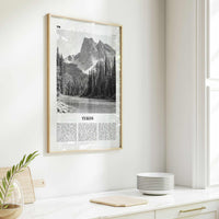 Yukon Print Black and White, Yukon Wall Art, Yukon Poster, Yukon Photo, Yukon Wall Decor, Canada