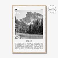 Yukon Print Black and White, Yukon Wall Art, Yukon Poster, Yukon Photo, Yukon Wall Decor, Canada