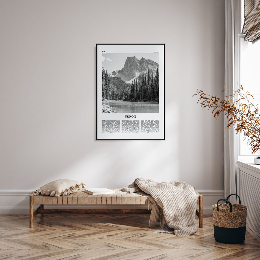 Yukon Travel B&W Poster