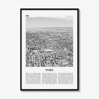 Yuma Print Black and White, Yuma Wall Art, Yuma Poster, Yuma Photo, Yuma Wall Décor, Yuma Map, Arizona, USA