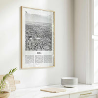 Yuma Print Black and White, Yuma Wall Art, Yuma Poster, Yuma Photo, Yuma Wall Décor, Yuma Map, Arizona, USA