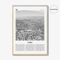 Yuma Print Black and White, Yuma Wall Art, Yuma Poster, Yuma Photo, Yuma Wall Décor, Yuma Map, Arizona, USA