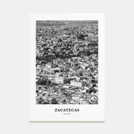Zacatecas Portrait B&W No 1 Poster