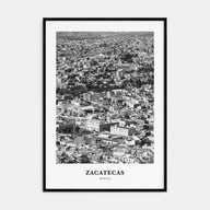Zacatecas Portrait B&W No 1 Poster