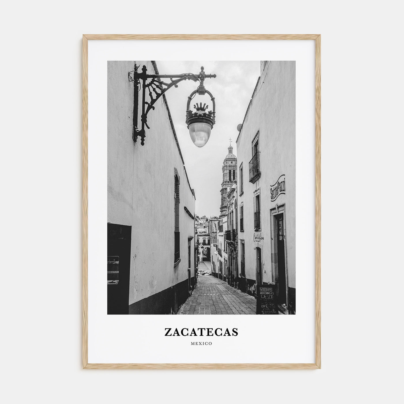 Zacatecas Portrait B&W No 2 Poster