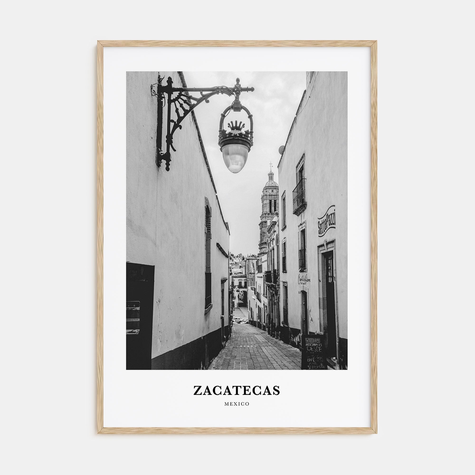 Zacatecas Portrait B&W No 2 Poster