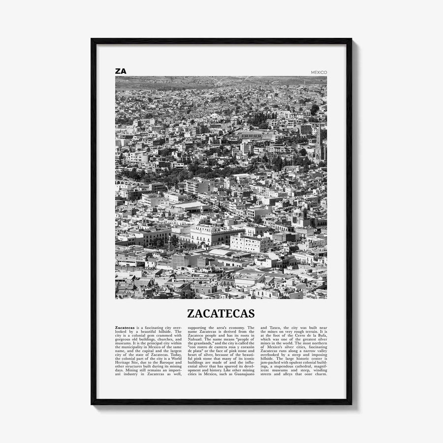 Zacatecas Print Black and White No 2, Zacatecas Wall Art, Zacatecas Poster, Zacatecas Photo, Zacatecas Wall Decor, Mexico