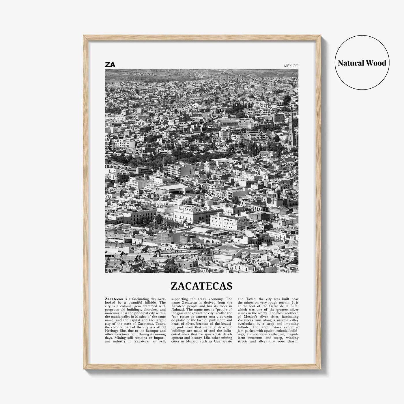 Zacatecas Print Black and White No 2, Zacatecas Wall Art, Zacatecas Poster, Zacatecas Photo, Zacatecas Wall Decor, Mexico