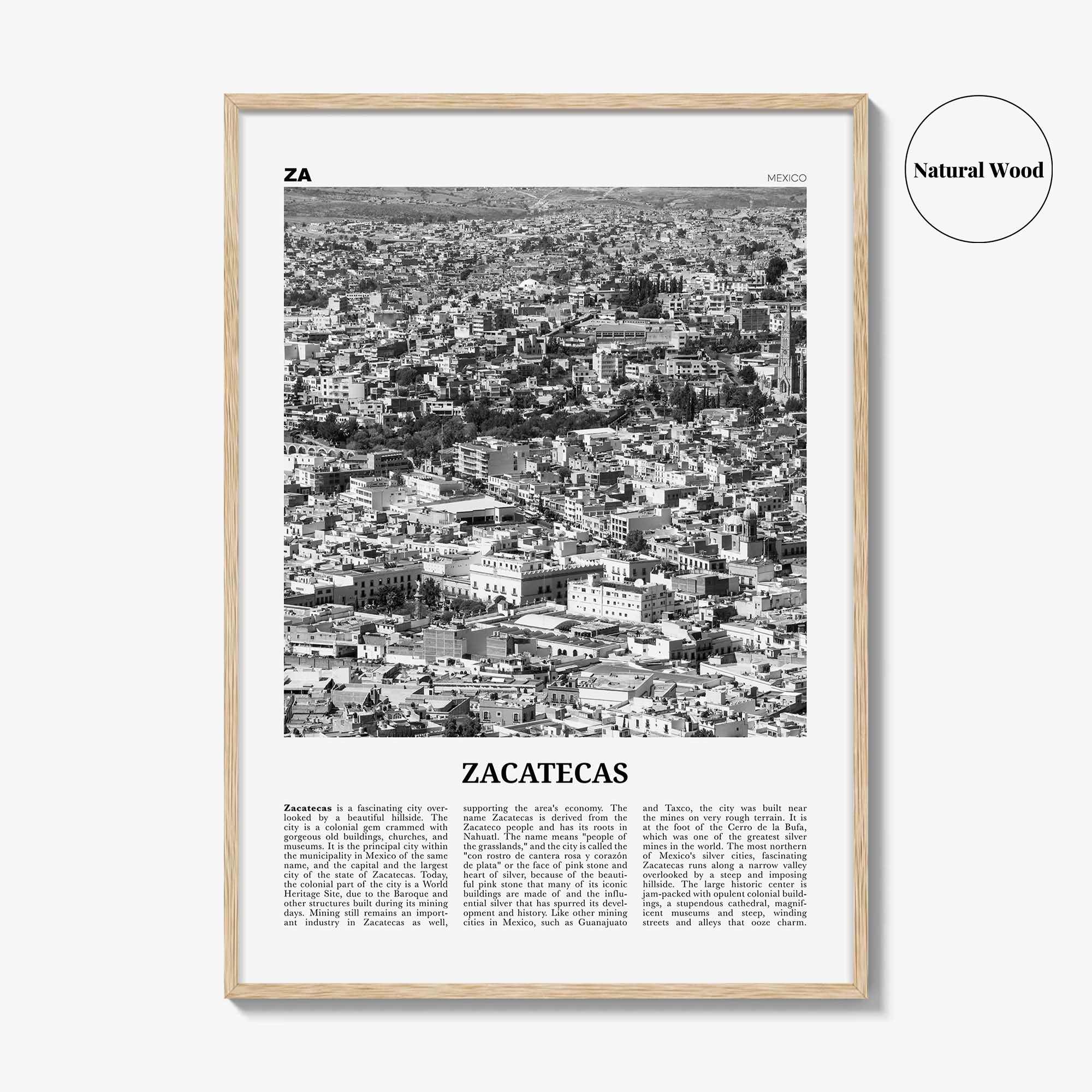 Zacatecas Print Black and White No 2, Zacatecas Wall Art, Zacatecas Poster, Zacatecas Photo, Zacatecas Wall Decor, Mexico