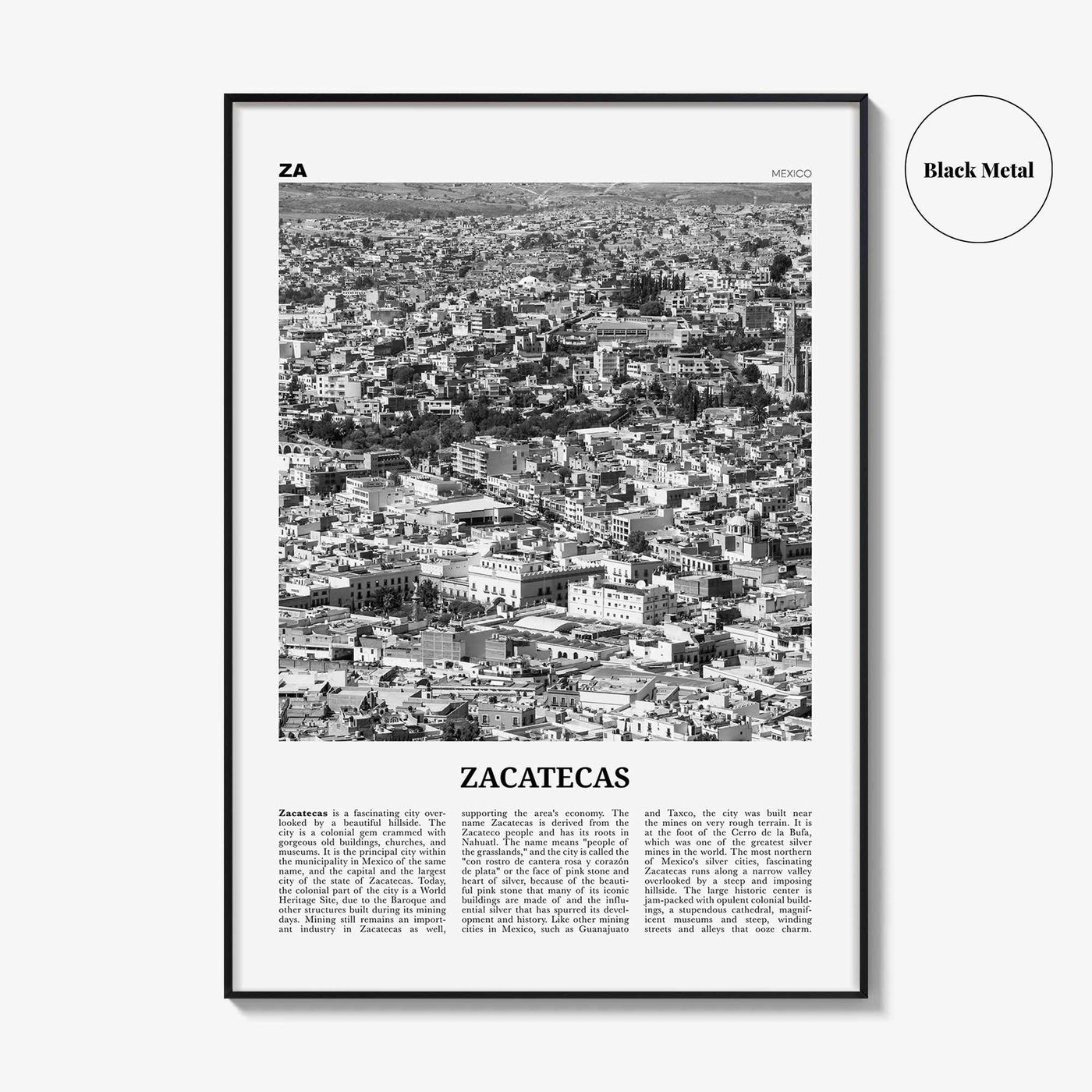 Zacatecas Print Black and White No 2, Zacatecas Wall Art, Zacatecas Poster, Zacatecas Photo, Zacatecas Wall Decor, Mexico