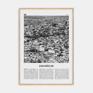 Zacatecas Travel B&W No 2 Poster