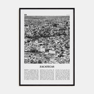 Zacatecas Travel B&W No 2 Poster