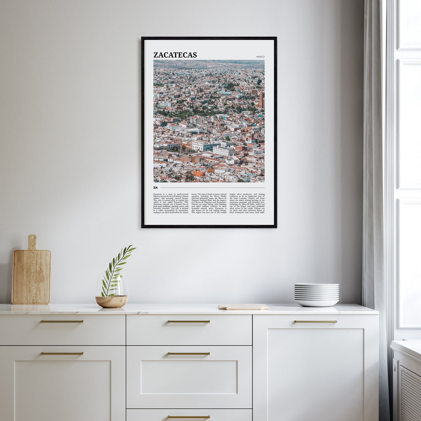Zacatecas Travel Color Poster