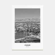 Zadar Portrait B&W Poster