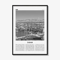Zadar Print Black and White, Zadar Wall Art, Zadar Poster, Zadar Photo, Zadar Wall Decor, Zára, Croatia, Hrvatska, Europe