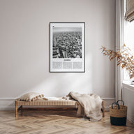 Zagreb Travel B&W Poster