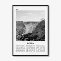 Zambia Print Black and White, Zambia Wall Art, Zambia Poster, Zambia Photo, Zambia Wall Decor, Lusaka, Africa