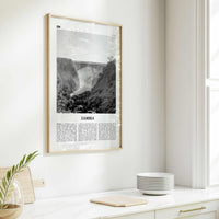 Zambia Print Black and White, Zambia Wall Art, Zambia Poster, Zambia Photo, Zambia Wall Decor, Lusaka, Africa