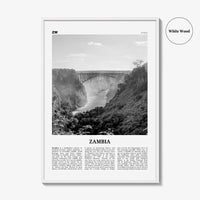 Zambia Print Black and White, Zambia Wall Art, Zambia Poster, Zambia Photo, Zambia Wall Decor, Lusaka, Africa