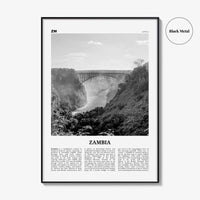 Zambia Print Black and White, Zambia Wall Art, Zambia Poster, Zambia Photo, Zambia Wall Decor, Lusaka, Africa