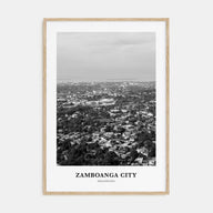Zamboanga City Portrait B&W Poster