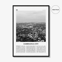 Zamboanga City Print Black and White, Zamboanga City Wall Art, Zamboanga City Poster, Zamboanga City Photo, Zamboanga Décor, Philippines