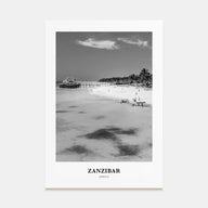 Zanzibar Portrait B&W Poster