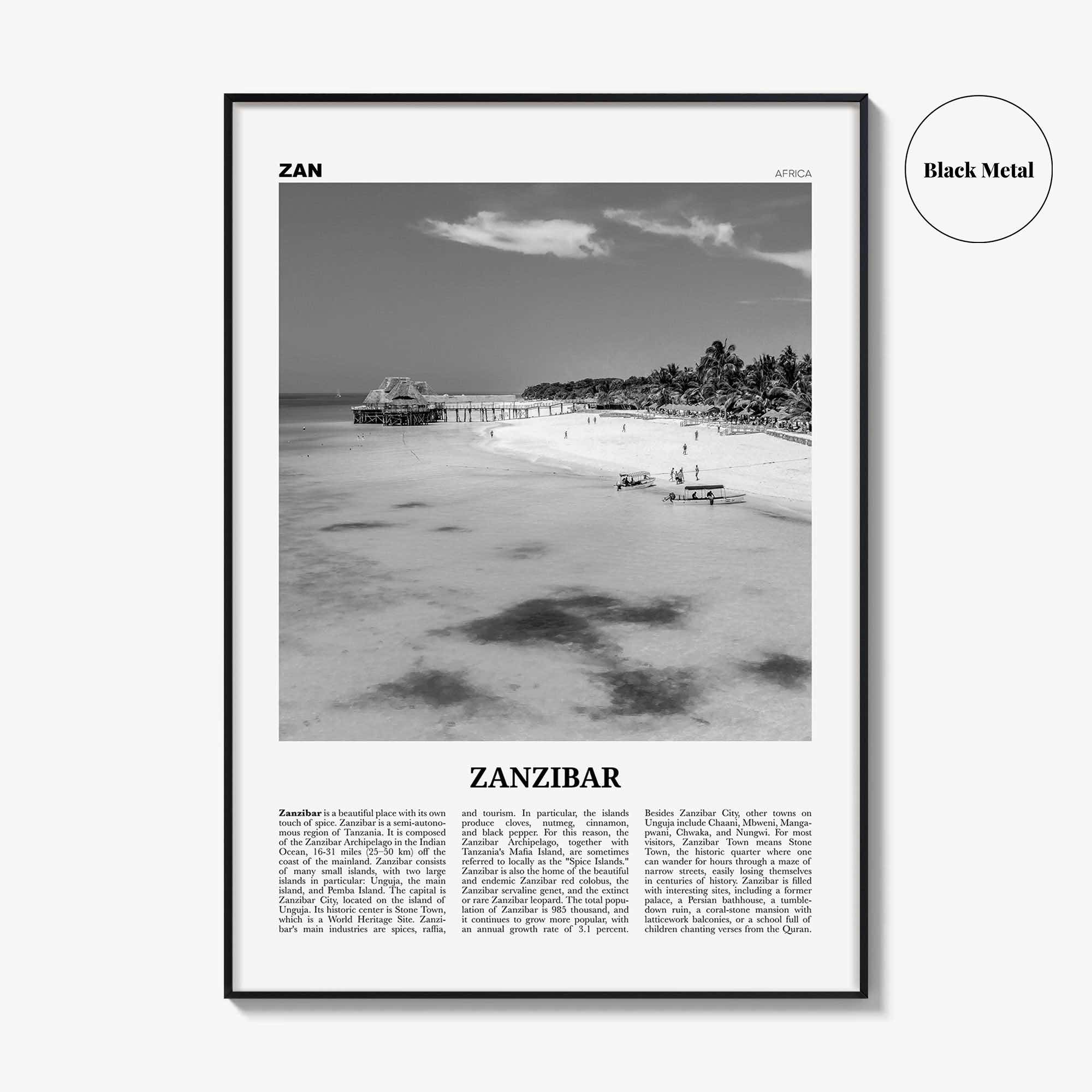 Zanzibar Print Black and White, Zanzibar Wall Art, Zanzibar Poster, Zanzibar Photo, Zanzibar Decor, Tanzania, Unguja, مدينة زنجبار, Africa