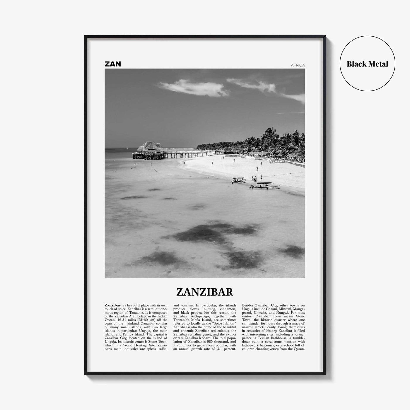 Zanzibar Print Black and White, Zanzibar Wall Art, Zanzibar Poster, Zanzibar Photo, Zanzibar Decor, Tanzania, Unguja, مدينة زنجبار, Africa