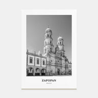 Zapopan Portrait B&W Poster