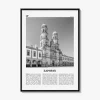 Zapopan Print Black and White, Zapopan Wall Art, Zapopan Poster, Zapopan Photo, Zapopan Wall Décor, Mexico, Jalisco