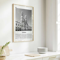 Zapopan Print Black and White, Zapopan Wall Art, Zapopan Poster, Zapopan Photo, Zapopan Wall Décor, Mexico, Jalisco