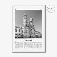 Zapopan Print Black and White, Zapopan Wall Art, Zapopan Poster, Zapopan Photo, Zapopan Wall Décor, Mexico, Jalisco