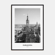 Zaragoza Portrait B&W Poster